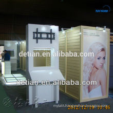 modular Island booth 6mx6m ( 20x20 ) with slat wall for exhibition